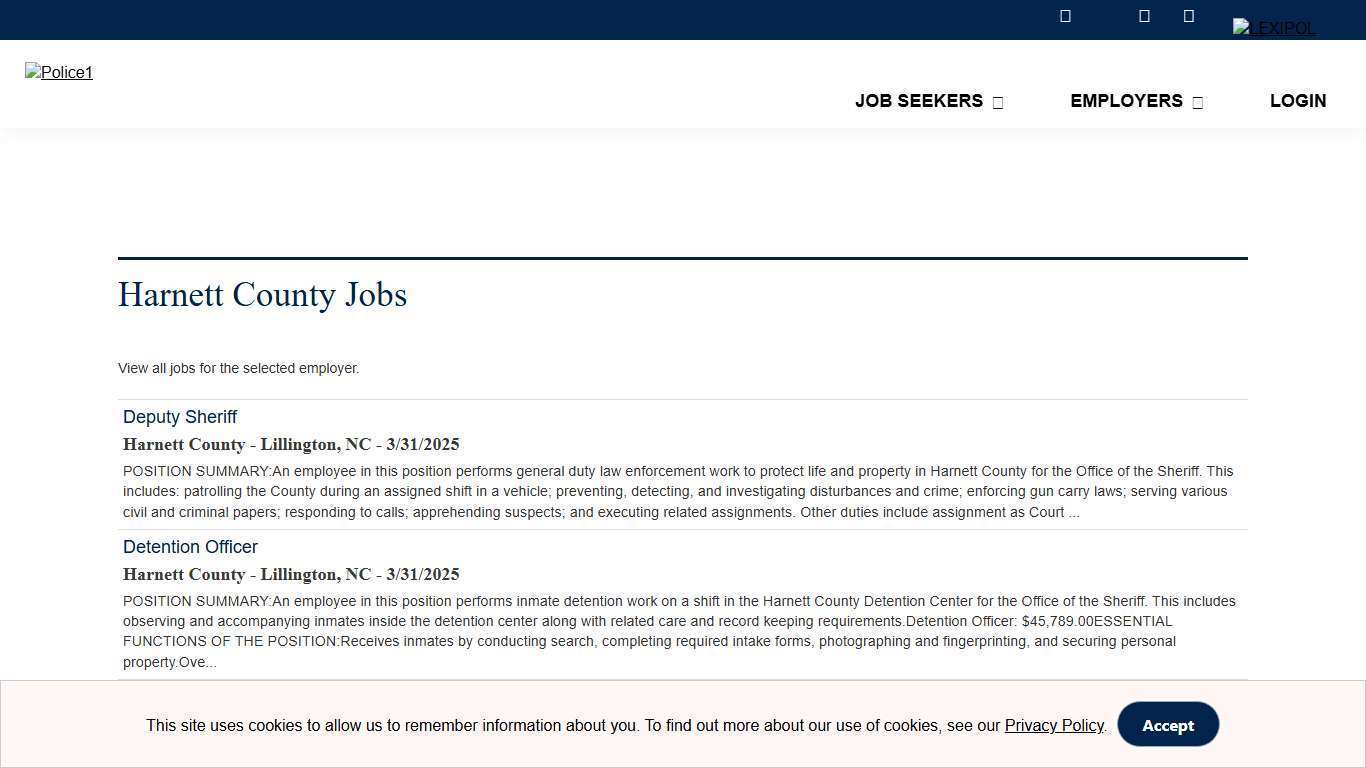 Harnett County Jobs | Police1 and Corrections1